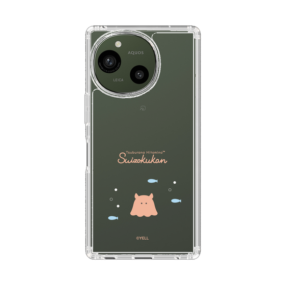 スリムプロテクションケース［ つぶらな瞳の仲間達 - つぶらな瞳の水族館 - めんだこ ］