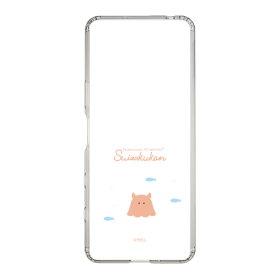 スリムプロテクションケース［ つぶらな瞳の仲間達 - つぶらな瞳の水族館 - めんだこ ］
