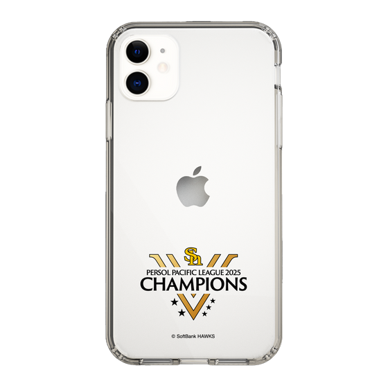 スリムプロテクションケース［ 福岡ソフトバンクホークス - PERSOL PACIFIC LEAGUE 2025 CHAMOIONS ロゴ - クリア ］