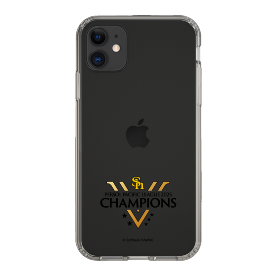 スリムプロテクションケース［ 福岡ソフトバンクホークス - PERSOL PACIFIC LEAGUE 2025 CHAMOIONS ロゴ - クリア ］