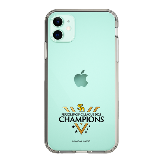 スリムプロテクションケース［ 福岡ソフトバンクホークス - PERSOL PACIFIC LEAGUE 2025 CHAMOIONS ロゴ - クリア ］