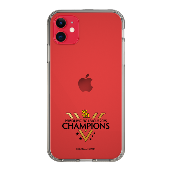 スリムプロテクションケース［ 福岡ソフトバンクホークス - PERSOL PACIFIC LEAGUE 2025 CHAMOIONS ロゴ - クリア ］