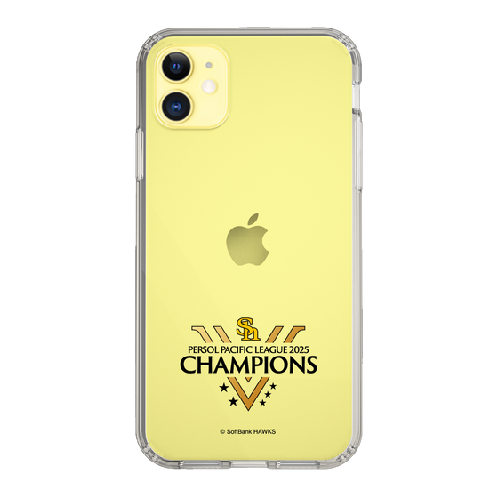 スリムプロテクションケース［ 福岡ソフトバンクホークス - PERSOL PACIFIC LEAGUE 2025 CHAMOIONS ロゴ - クリア ］