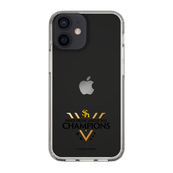 スリムプロテクションケース［ 福岡ソフトバンクホークス - PERSOL PACIFIC LEAGUE 2025 CHAMOIONS ロゴ - クリア ］