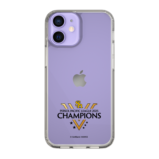 スリムプロテクションケース［ 福岡ソフトバンクホークス - PERSOL PACIFIC LEAGUE 2025 CHAMOIONS ロゴ - クリア ］