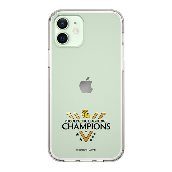 スリムプロテクションケース［ 福岡ソフトバンクホークス - PERSOL PACIFIC LEAGUE 2025 CHAMOIONS ロゴ - クリア ］