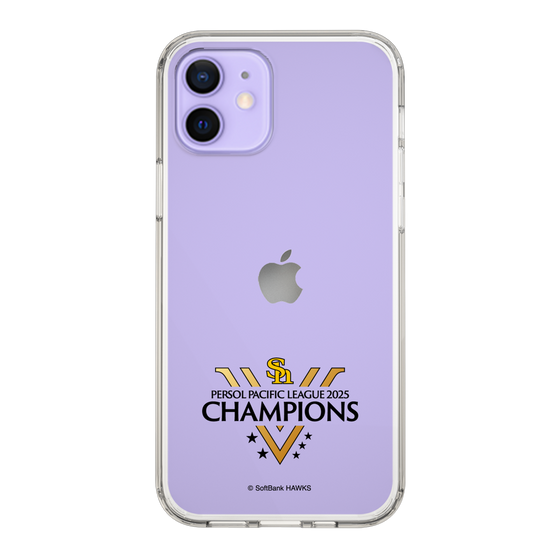 スリムプロテクションケース［ 福岡ソフトバンクホークス - PERSOL PACIFIC LEAGUE 2025 CHAMOIONS ロゴ - クリア ］