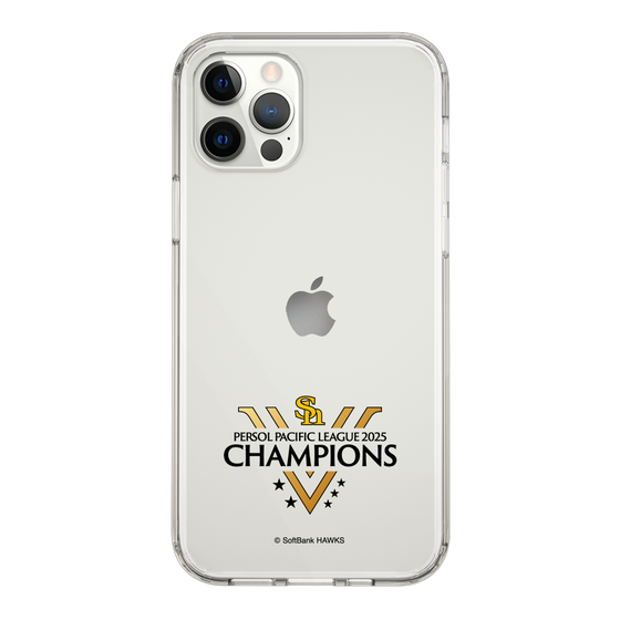 スリムプロテクションケース［ 福岡ソフトバンクホークス - PERSOL PACIFIC LEAGUE 2025 CHAMOIONS ロゴ - クリア ］