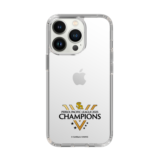 スリムプロテクションケース［ 福岡ソフトバンクホークス - PERSOL PACIFIC LEAGUE 2025 CHAMOIONS ロゴ - クリア ］