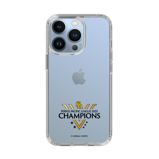 スリムプロテクションケース［ 福岡ソフトバンクホークス - PERSOL PACIFIC LEAGUE 2025 CHAMOIONS ロゴ - クリア ］