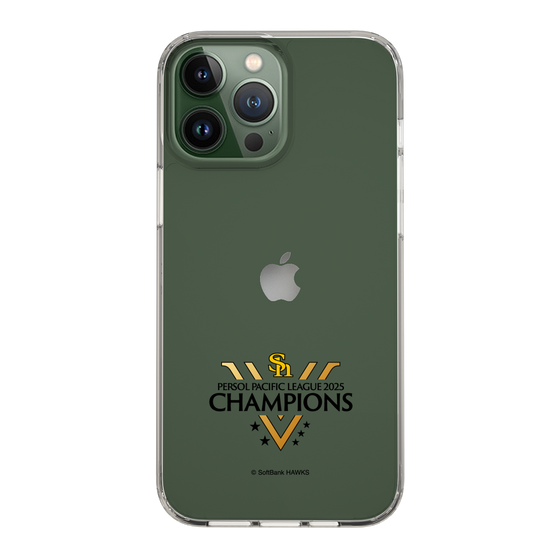 スリムプロテクションケース［ 福岡ソフトバンクホークス - PERSOL PACIFIC LEAGUE 2025 CHAMOIONS ロゴ - クリア ］