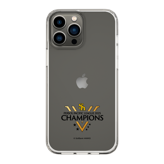 スリムプロテクションケース［ 福岡ソフトバンクホークス - PERSOL PACIFIC LEAGUE 2025 CHAMOIONS ロゴ - クリア ］