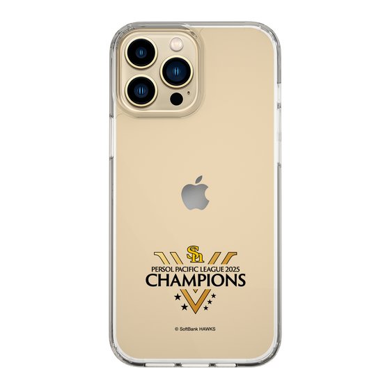 スリムプロテクションケース［ 福岡ソフトバンクホークス - PERSOL PACIFIC LEAGUE 2025 CHAMOIONS ロゴ - クリア ］