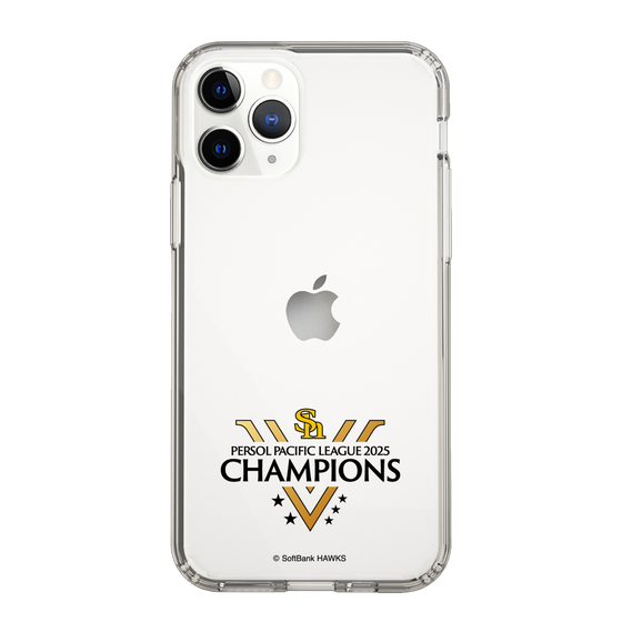 スリムプロテクションケース［ 福岡ソフトバンクホークス - PERSOL PACIFIC LEAGUE 2025 CHAMOIONS ロゴ - クリア ］