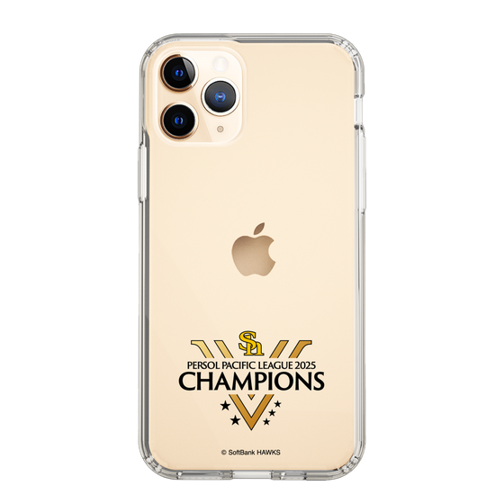 スリムプロテクションケース［ 福岡ソフトバンクホークス - PERSOL PACIFIC LEAGUE 2025 CHAMOIONS ロゴ - クリア ］