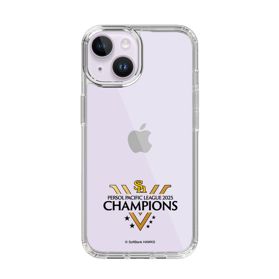 スリムプロテクションケース［ 福岡ソフトバンクホークス - PERSOL PACIFIC LEAGUE 2025 CHAMOIONS ロゴ - クリア ］