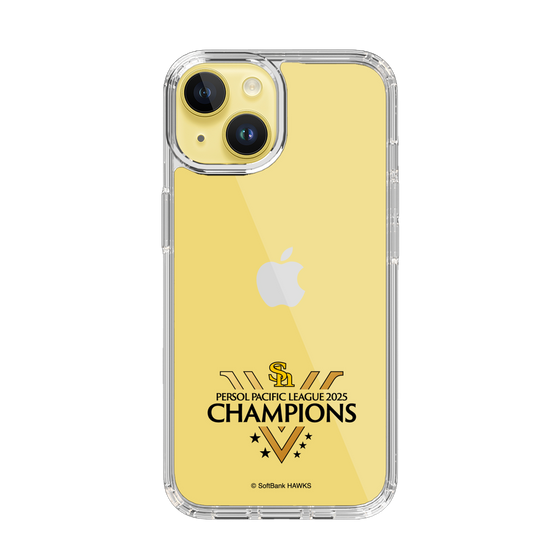 スリムプロテクションケース［ 福岡ソフトバンクホークス - PERSOL PACIFIC LEAGUE 2025 CHAMOIONS ロゴ - クリア ］