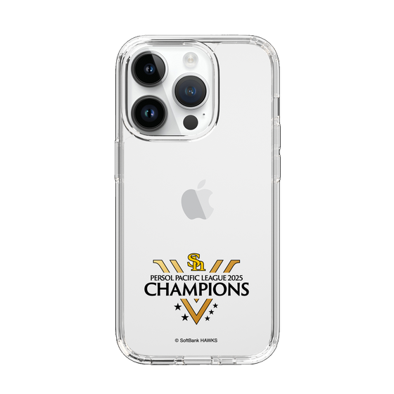 スリムプロテクションケース［ 福岡ソフトバンクホークス - PERSOL PACIFIC LEAGUE 2025 CHAMOIONS ロゴ - クリア ］