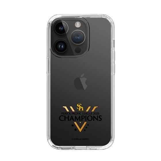 スリムプロテクションケース［ 福岡ソフトバンクホークス - PERSOL PACIFIC LEAGUE 2025 CHAMOIONS ロゴ - クリア ］