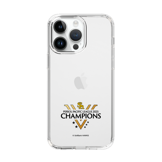 スリムプロテクションケース［ 福岡ソフトバンクホークス - PERSOL PACIFIC LEAGUE 2025 CHAMOIONS ロゴ - クリア ］