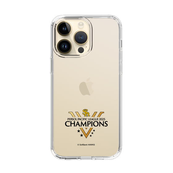 スリムプロテクションケース［ 福岡ソフトバンクホークス - PERSOL PACIFIC LEAGUE 2025 CHAMOIONS ロゴ - クリア ］