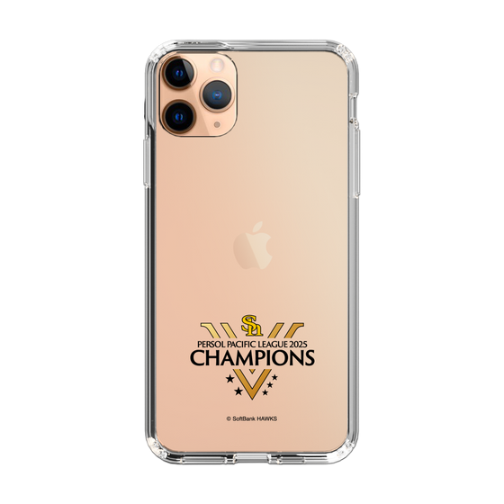 スリムプロテクションケース［ 福岡ソフトバンクホークス - PERSOL PACIFIC LEAGUE 2025 CHAMOIONS ロゴ - クリア ］