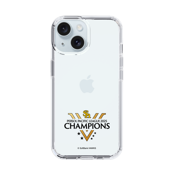 スリムプロテクションケース［ 福岡ソフトバンクホークス - PERSOL PACIFIC LEAGUE 2025 CHAMOIONS ロゴ - クリア ］