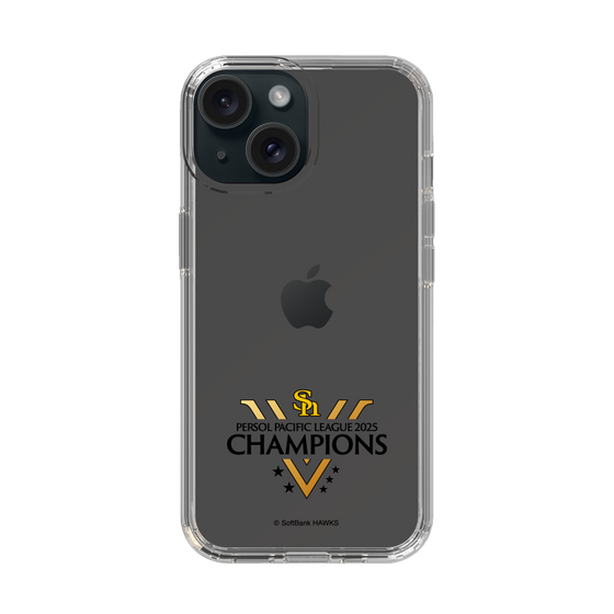 スリムプロテクションケース［ 福岡ソフトバンクホークス - PERSOL PACIFIC LEAGUE 2025 CHAMOIONS ロゴ - クリア ］