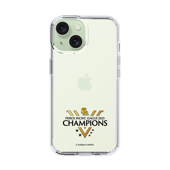 スリムプロテクションケース［ 福岡ソフトバンクホークス - PERSOL PACIFIC LEAGUE 2025 CHAMOIONS ロゴ - クリア ］