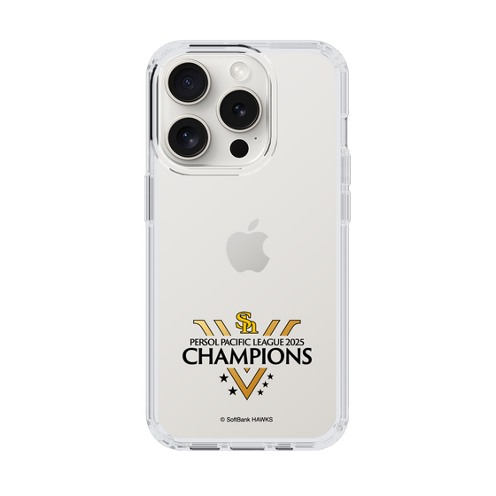 スリムプロテクションケース［ 福岡ソフトバンクホークス - PERSOL PACIFIC LEAGUE 2025 CHAMOIONS ロゴ - クリア ］