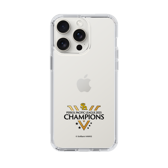 スリムプロテクションケース［ 福岡ソフトバンクホークス - PERSOL PACIFIC LEAGUE 2025 CHAMOIONS ロゴ - クリア ］