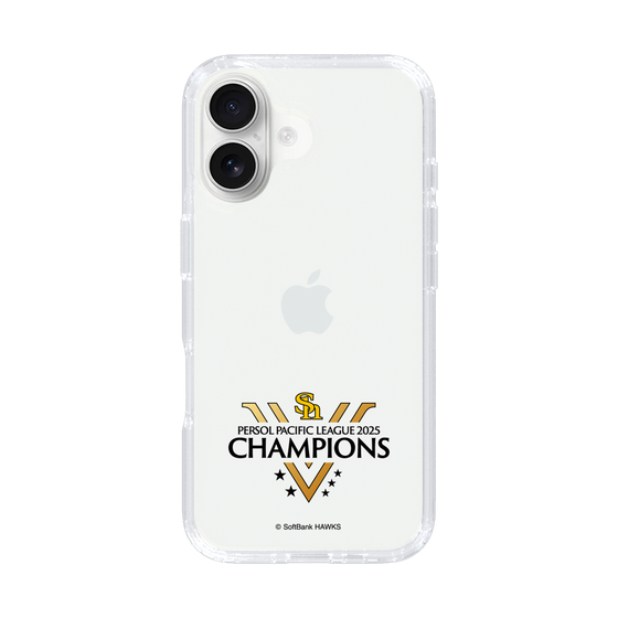 スリムプロテクションケース［ 福岡ソフトバンクホークス - PERSOL PACIFIC LEAGUE 2025 CHAMOIONS ロゴ - クリア ］