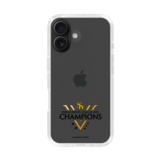 スリムプロテクションケース［ 福岡ソフトバンクホークス - PERSOL PACIFIC LEAGUE 2025 CHAMOIONS ロゴ - クリア ］