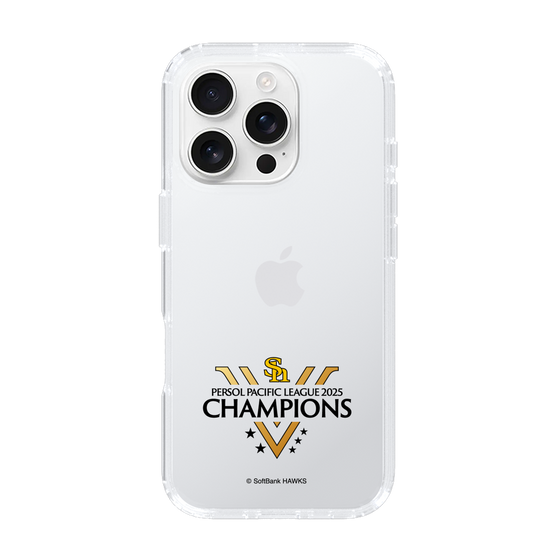 スリムプロテクションケース［ 福岡ソフトバンクホークス - PERSOL PACIFIC LEAGUE 2025 CHAMOIONS ロゴ - クリア ］