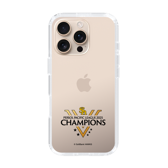 スリムプロテクションケース［ 福岡ソフトバンクホークス - PERSOL PACIFIC LEAGUE 2025 CHAMOIONS ロゴ - クリア ］