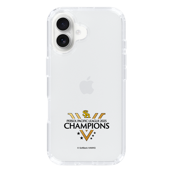 スリムプロテクションケース［ 福岡ソフトバンクホークス - PERSOL PACIFIC LEAGUE 2025 CHAMOIONS ロゴ - クリア ］