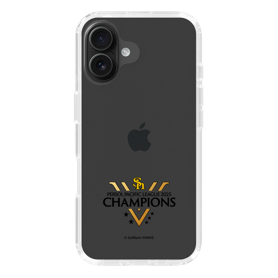 スリムプロテクションケース［ 福岡ソフトバンクホークス - PERSOL PACIFIC LEAGUE 2025 CHAMOIONS ロゴ - クリア ］