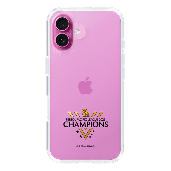 スリムプロテクションケース［ 福岡ソフトバンクホークス - PERSOL PACIFIC LEAGUE 2025 CHAMOIONS ロゴ - クリア ］