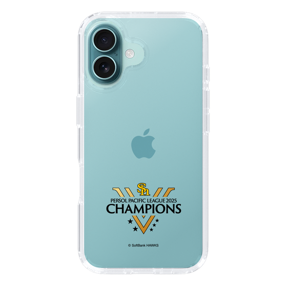 スリムプロテクションケース［ 福岡ソフトバンクホークス - PERSOL PACIFIC LEAGUE 2025 CHAMOIONS ロゴ - クリア ］