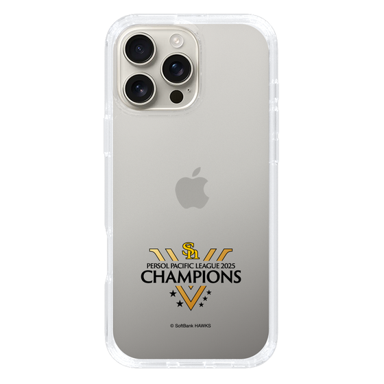 スリムプロテクションケース［ 福岡ソフトバンクホークス - PERSOL PACIFIC LEAGUE 2025 CHAMOIONS ロゴ - クリア ］