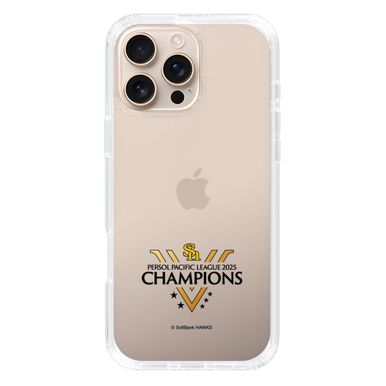 スリムプロテクションケース［ 福岡ソフトバンクホークス - PERSOL PACIFIC LEAGUE 2025 CHAMOIONS ロゴ - クリア ］