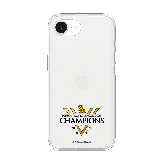 スリムプロテクションケース［ 福岡ソフトバンクホークス - PERSOL PACIFIC LEAGUE 2025 CHAMOIONS ロゴ - クリア ］