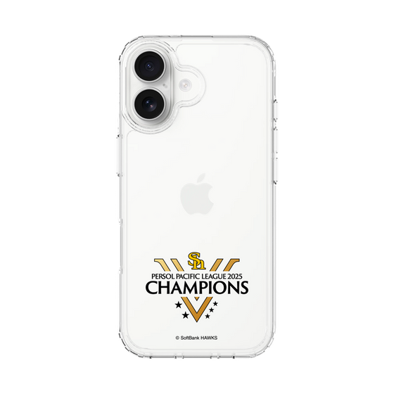 スリムプロテクションケース［ 福岡ソフトバンクホークス - PERSOL PACIFIC LEAGUE 2025 CHAMOIONS ロゴ - クリア ］