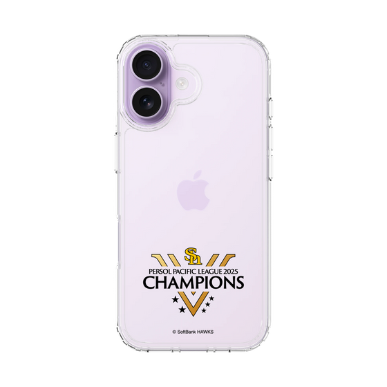 スリムプロテクションケース［ 福岡ソフトバンクホークス - PERSOL PACIFIC LEAGUE 2025 CHAMOIONS ロゴ - クリア ］