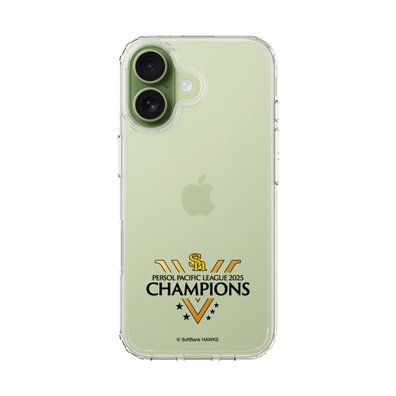 スリムプロテクションケース［ 福岡ソフトバンクホークス - PERSOL PACIFIC LEAGUE 2025 CHAMOIONS ロゴ - クリア ］