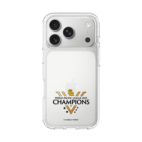 スリムプロテクションケース［ 福岡ソフトバンクホークス - PERSOL PACIFIC LEAGUE 2025 CHAMOIONS ロゴ - クリア ］