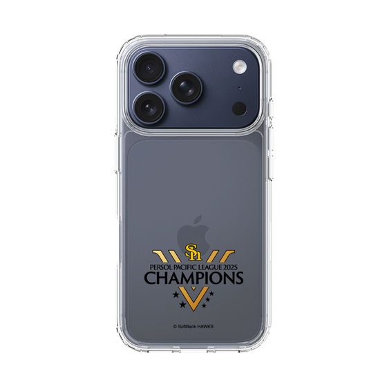 スリムプロテクションケース［ 福岡ソフトバンクホークス - PERSOL PACIFIC LEAGUE 2025 CHAMOIONS ロゴ - クリア ］