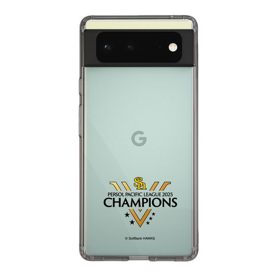 スリムプロテクションケース［ 福岡ソフトバンクホークス - PERSOL PACIFIC LEAGUE 2025 CHAMOIONS ロゴ - クリア ］