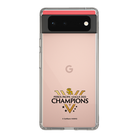 スリムプロテクションケース［ 福岡ソフトバンクホークス - PERSOL PACIFIC LEAGUE 2025 CHAMOIONS ロゴ - クリア ］