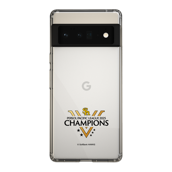 スリムプロテクションケース［ 福岡ソフトバンクホークス - PERSOL PACIFIC LEAGUE 2025 CHAMOIONS ロゴ - クリア ］